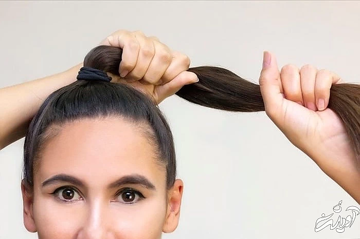 بستن موها بعد از کراتین بستن موها